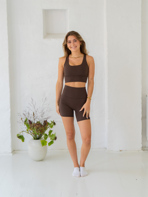 ACTIVE BRA - BROWN