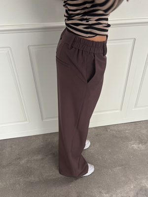 BELLA SUIT PANT NEW - BROWN