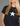 WHITE STAR BABY TEE - BLACK