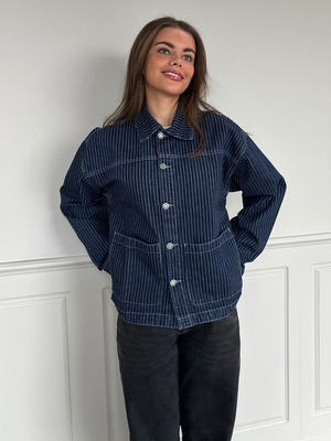 SIA DENIM JACKET - DARK STRIPE