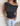 JESSICA TOP - BLACK / WHITE DOTS