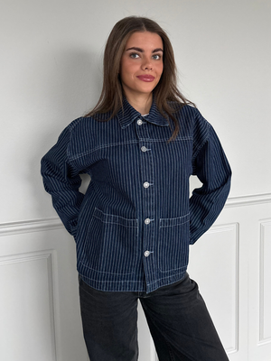 SIA DENIM JACKET - DARK STRIPE
