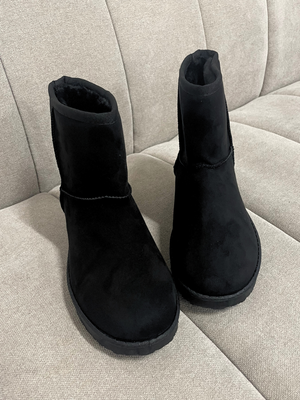 MALOU TEDDY BOOTS - BLACK (MAT)