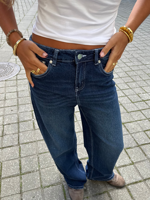 ALMA JEANS - DARK BLUE (MIDWAIST)