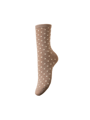 SEBBY GLITTER SOCKS - BIRCH DOTS