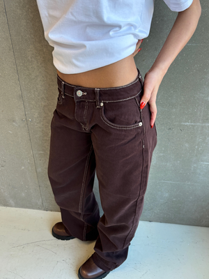 ESTHER JEANS - BROWN