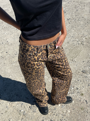 ESTHER JEANS - LEOPARD