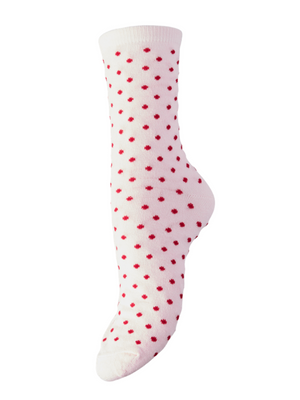 SEBBY GLITTER SOCKS - PINK-A-BOO DOTS