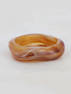 2-PAK ARMBÅND - BORDEAUX/GOLDEN BROWN