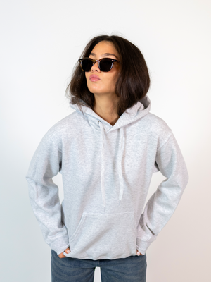 MEGA DOLLED UP (SORT) HOODIE (rygprint) - GRÅ