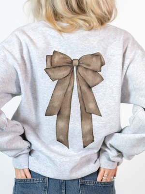 MEGA DOLLED UP (black) SWEATSHIRT (back print) - GRAY