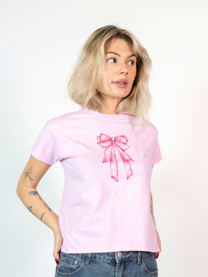 DOLLED UP (rosa), BABY TEE - ROSA