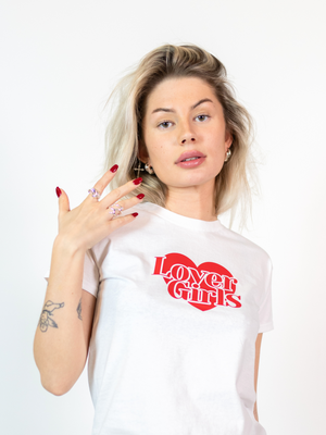 LOVER GIRLS, BABY TEE - VIT 