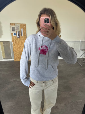 SHELLY (pink) HOODIE - GRÅ