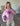 SHELLY (pink) HOODIE - LYSERØD