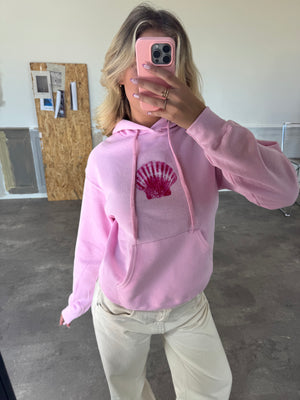 SHELLY (pink) HOODIE - LYSERØD