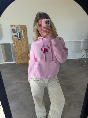 SHELLY (pink) HOODIE - LYSERØD