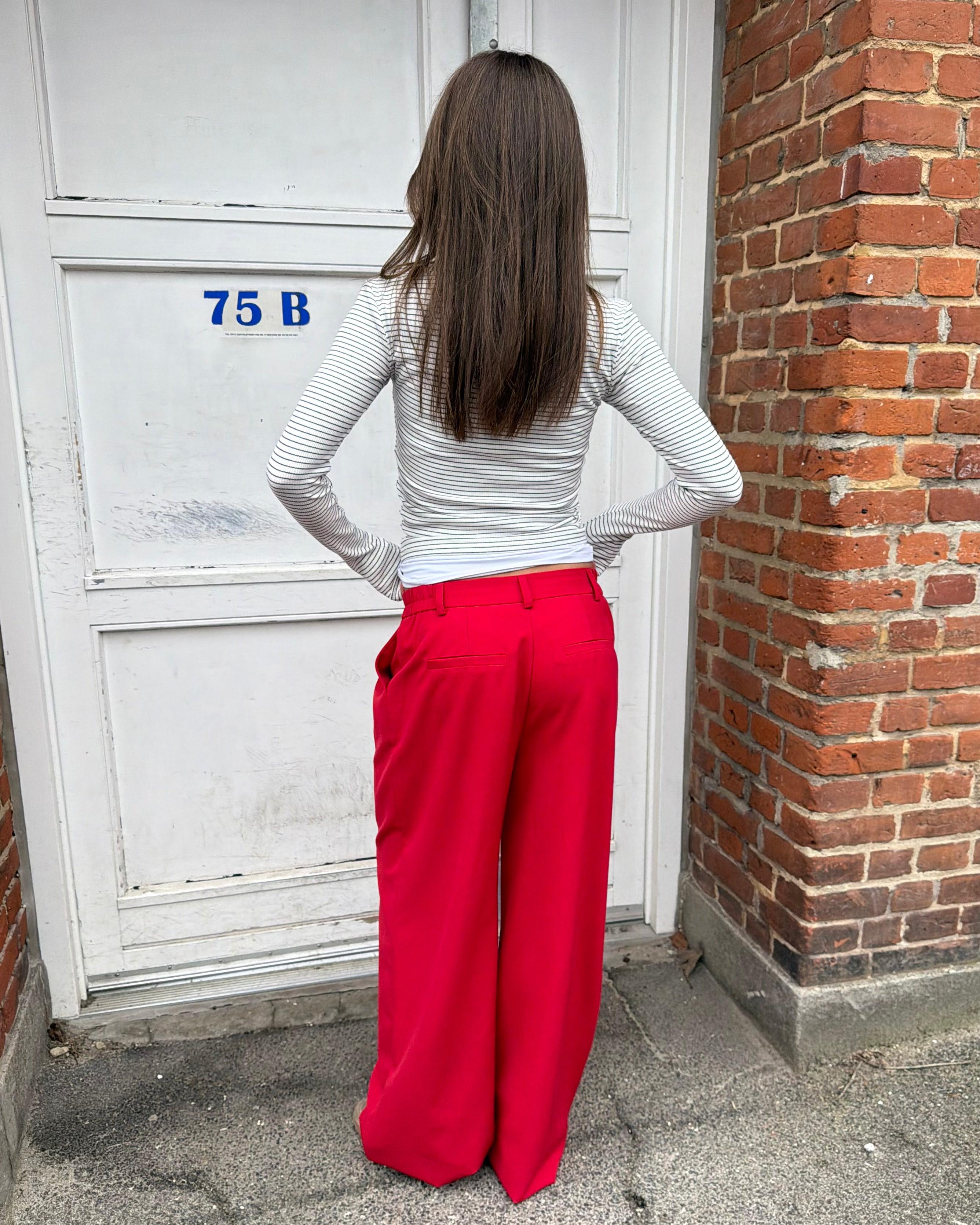 AIA BAGGY SUIT PANT - RED