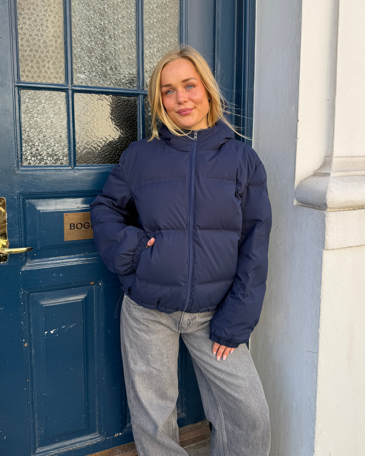 ALMA DOWN JACKET i navy – billede 7