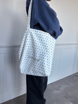TOTEBAG - GREEN DOTS