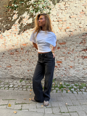 ALMA JEANS - DARK GREY (MIDWAIST)