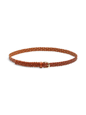 AVERY BRAIDED BELT - COGNAC