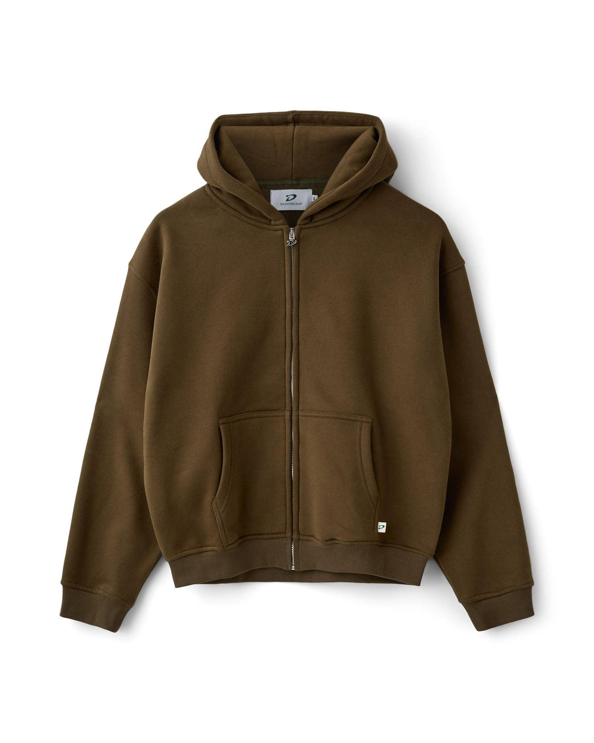 OVERSIZED ZIP HOODIE - ARMY