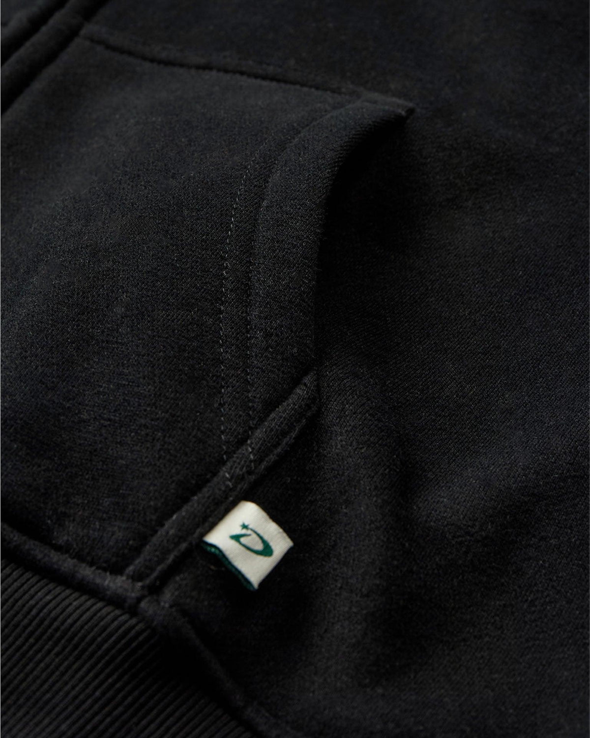 OVERSIZED ZIP HOODIE - BLACK