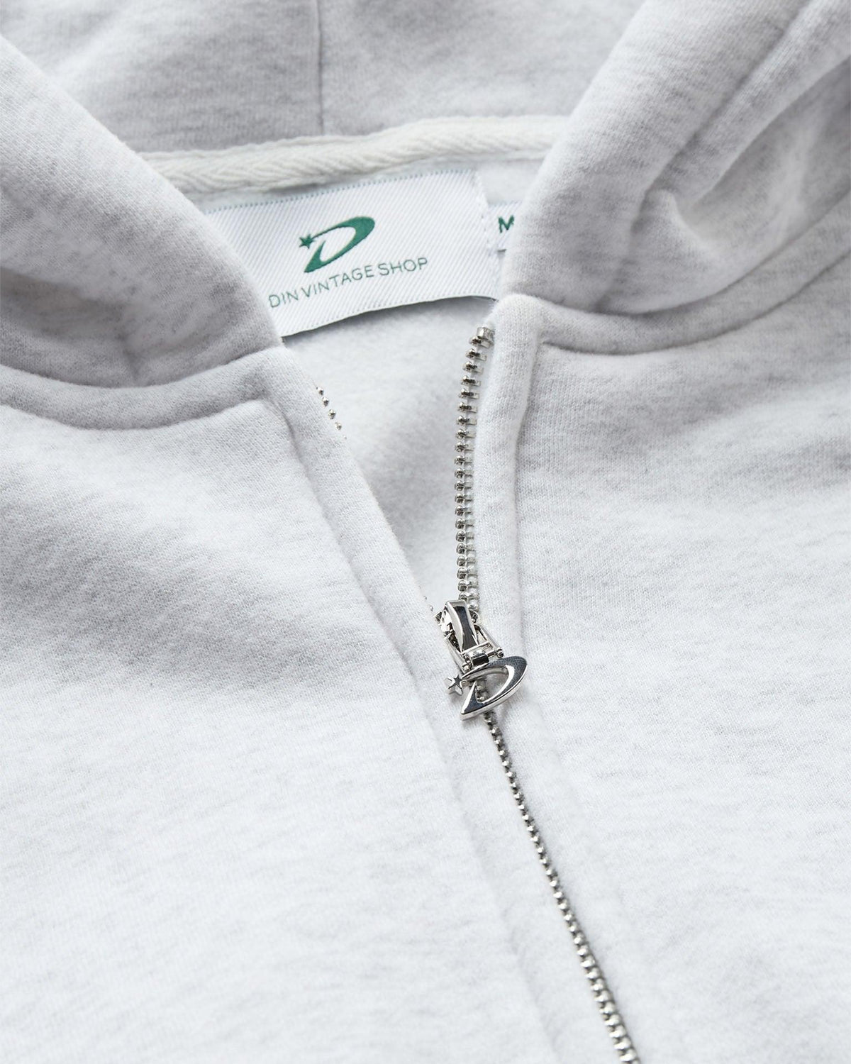 OVERSIZED ZIP HOODIE - LIGHT GREY