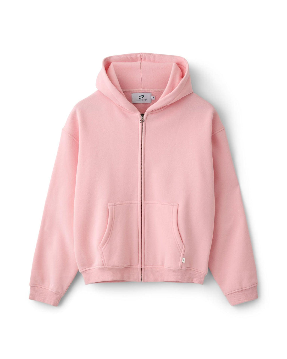 OVERSIZED ZIP HOODIE - LIGHT PINK