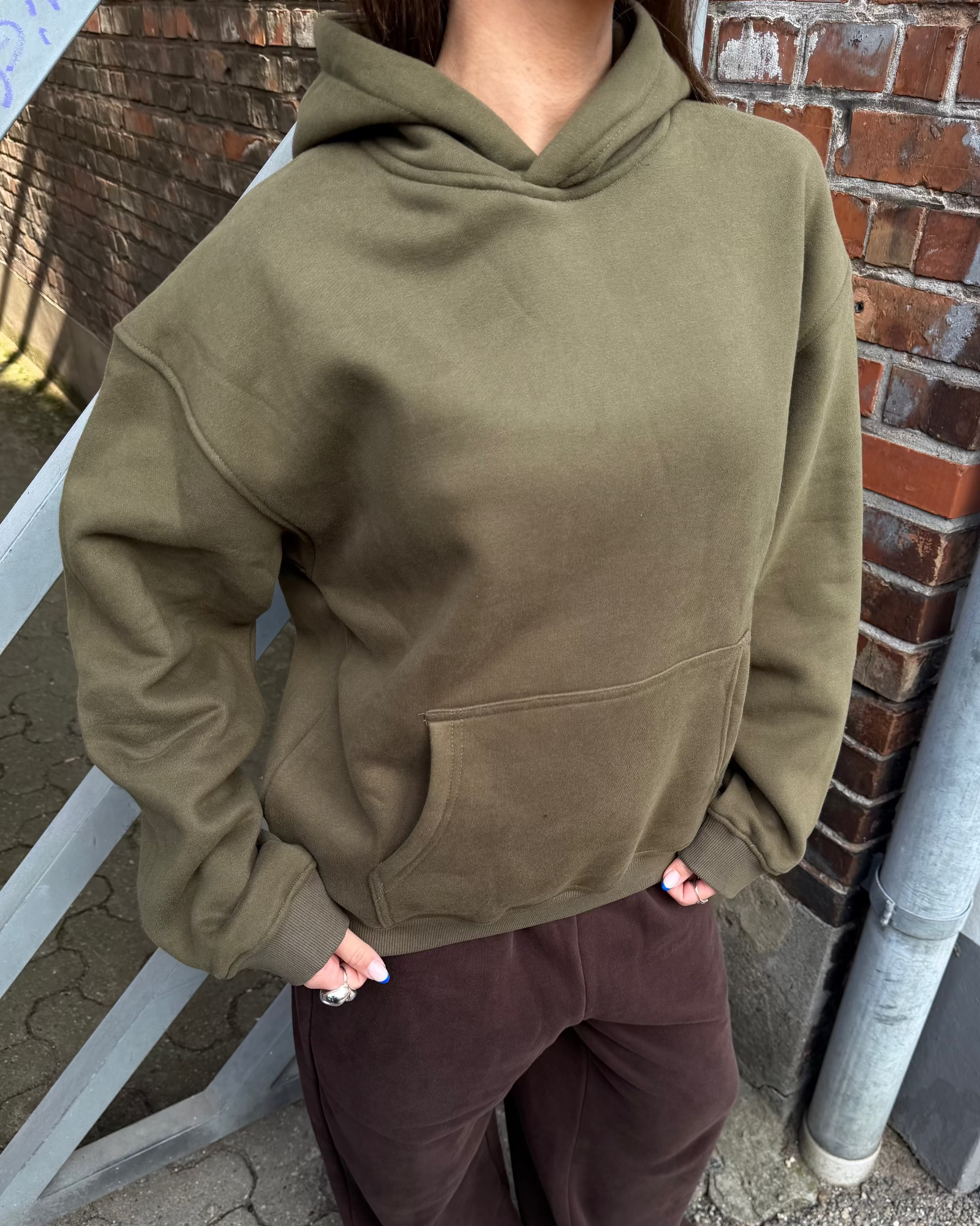 OVERSIZED HOODIE - ARMY