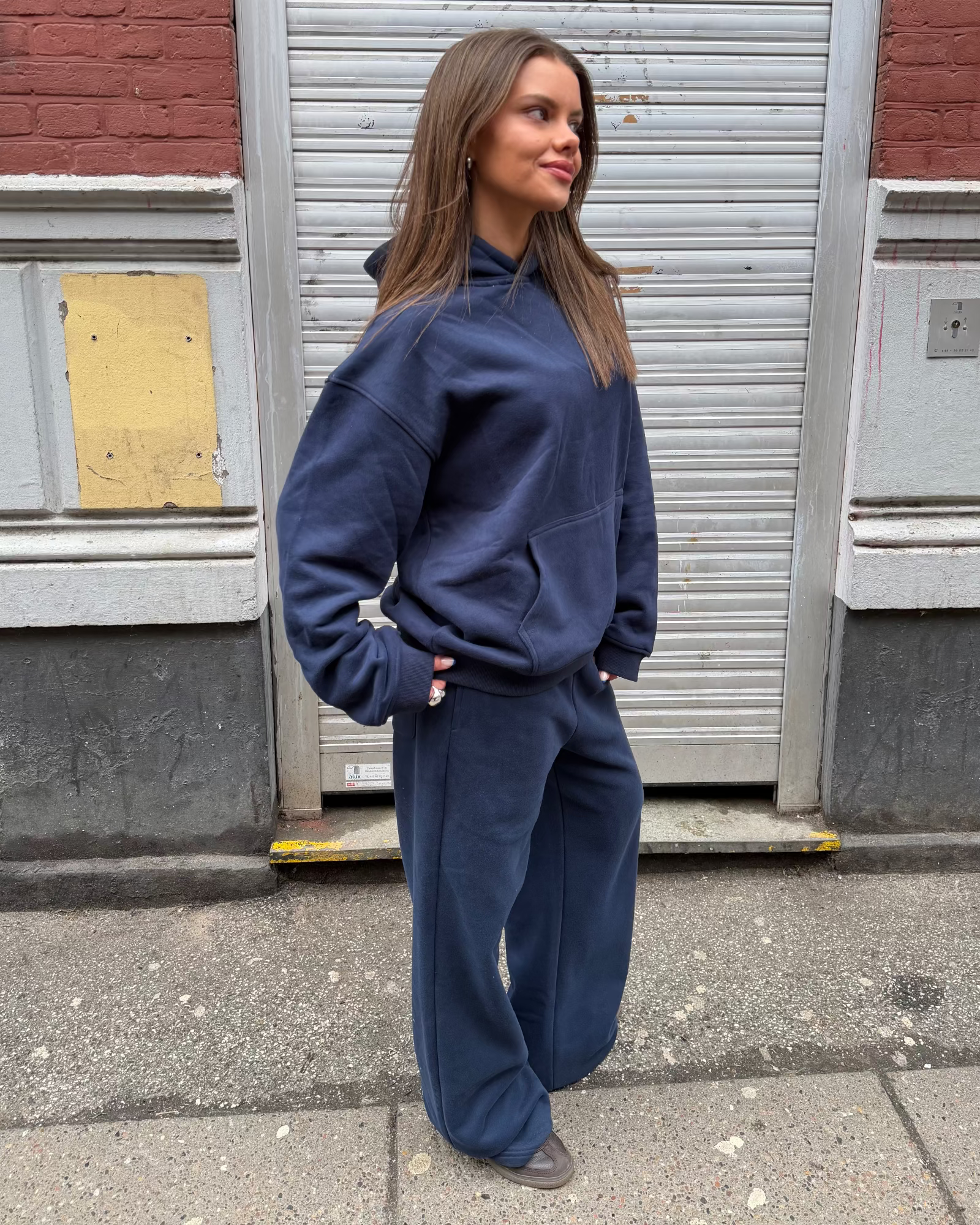 OVERSIZED HOODIE - NAVY