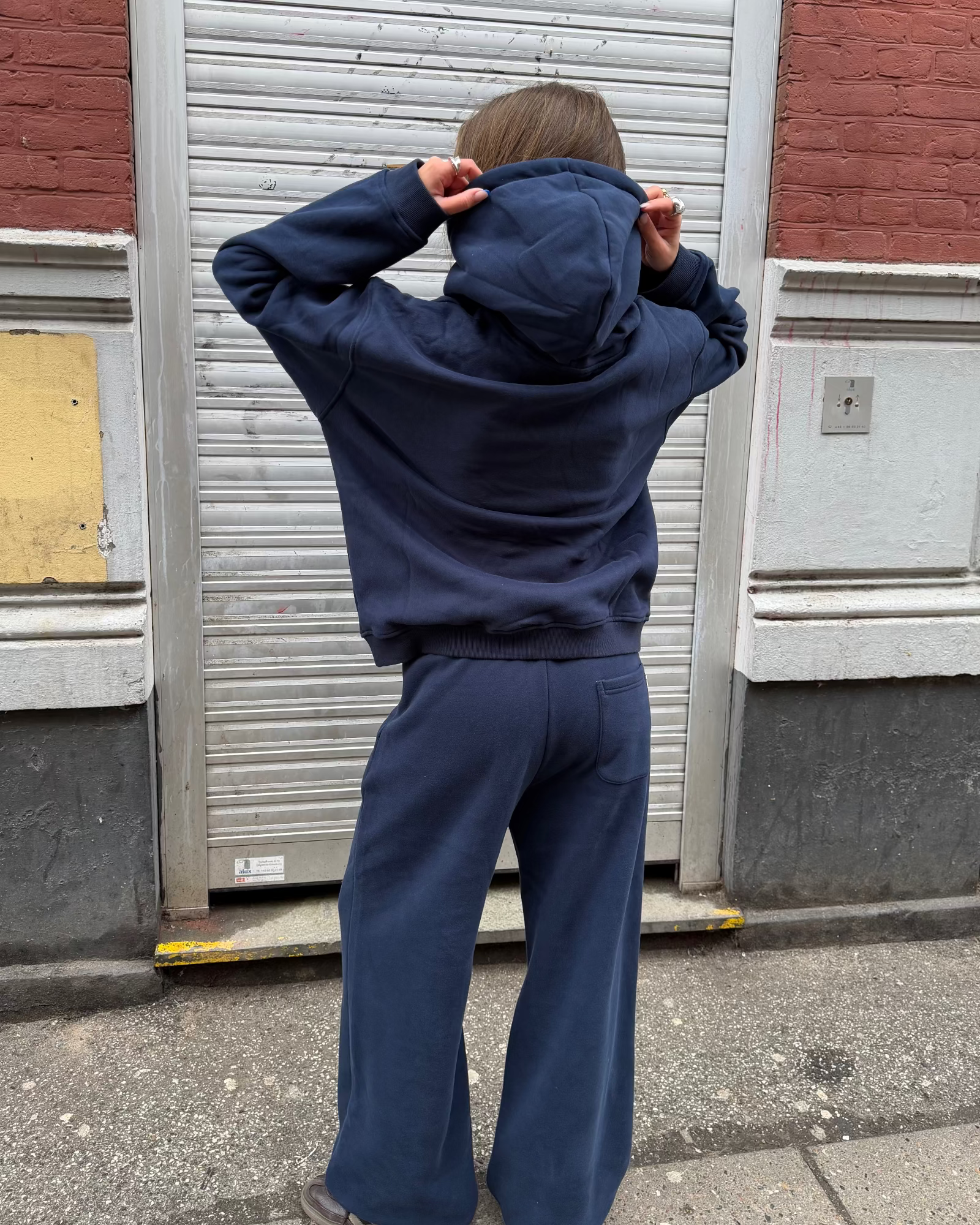 OVERSIZED HOODIE - NAVY