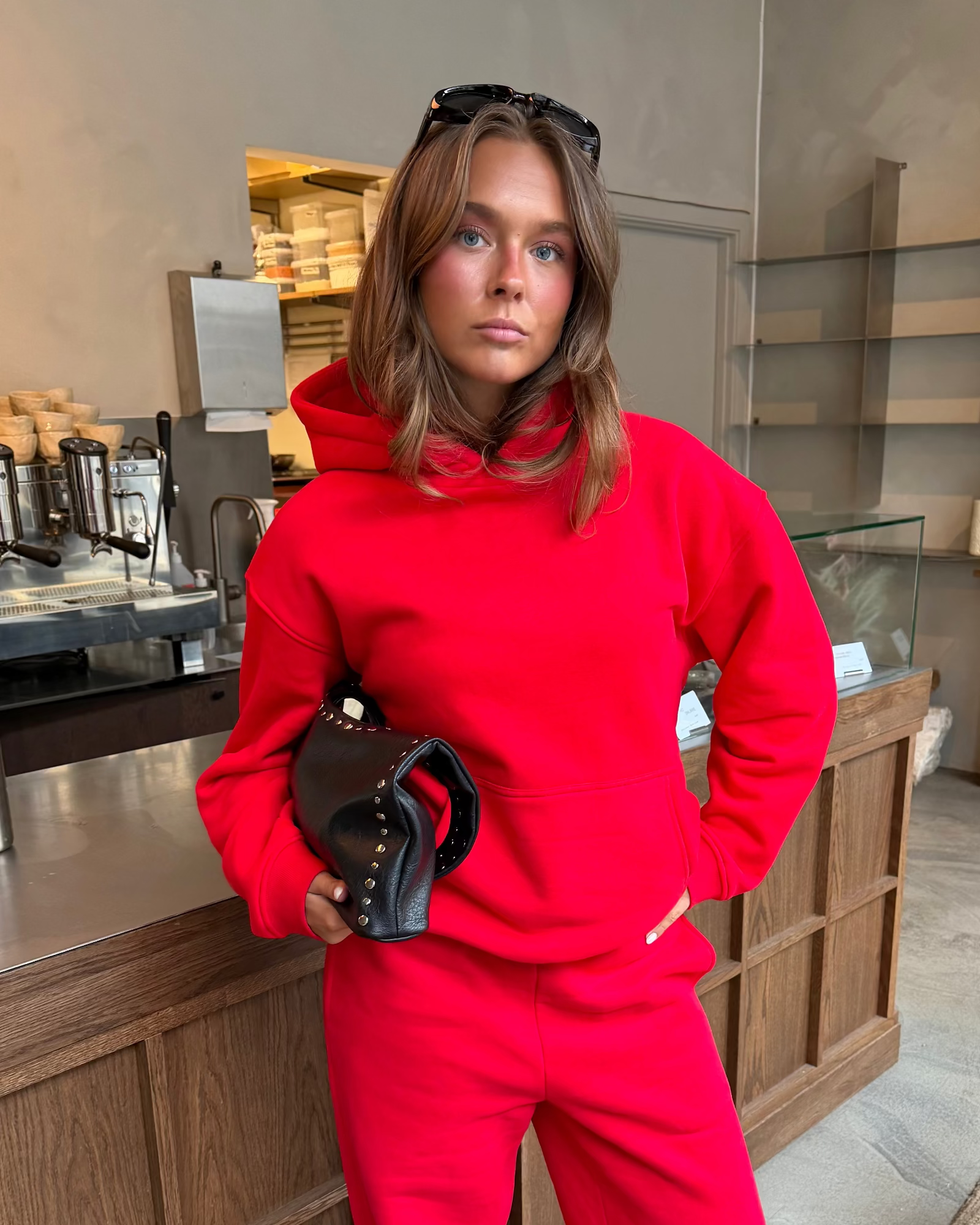OVERSIZED HOODIE - RED