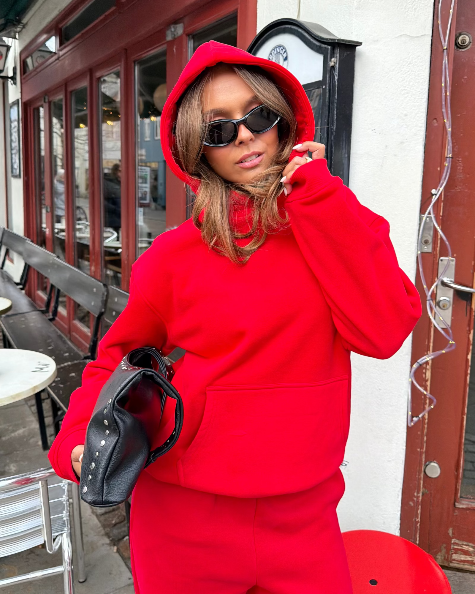 OVERSIZED HOODIE - RED