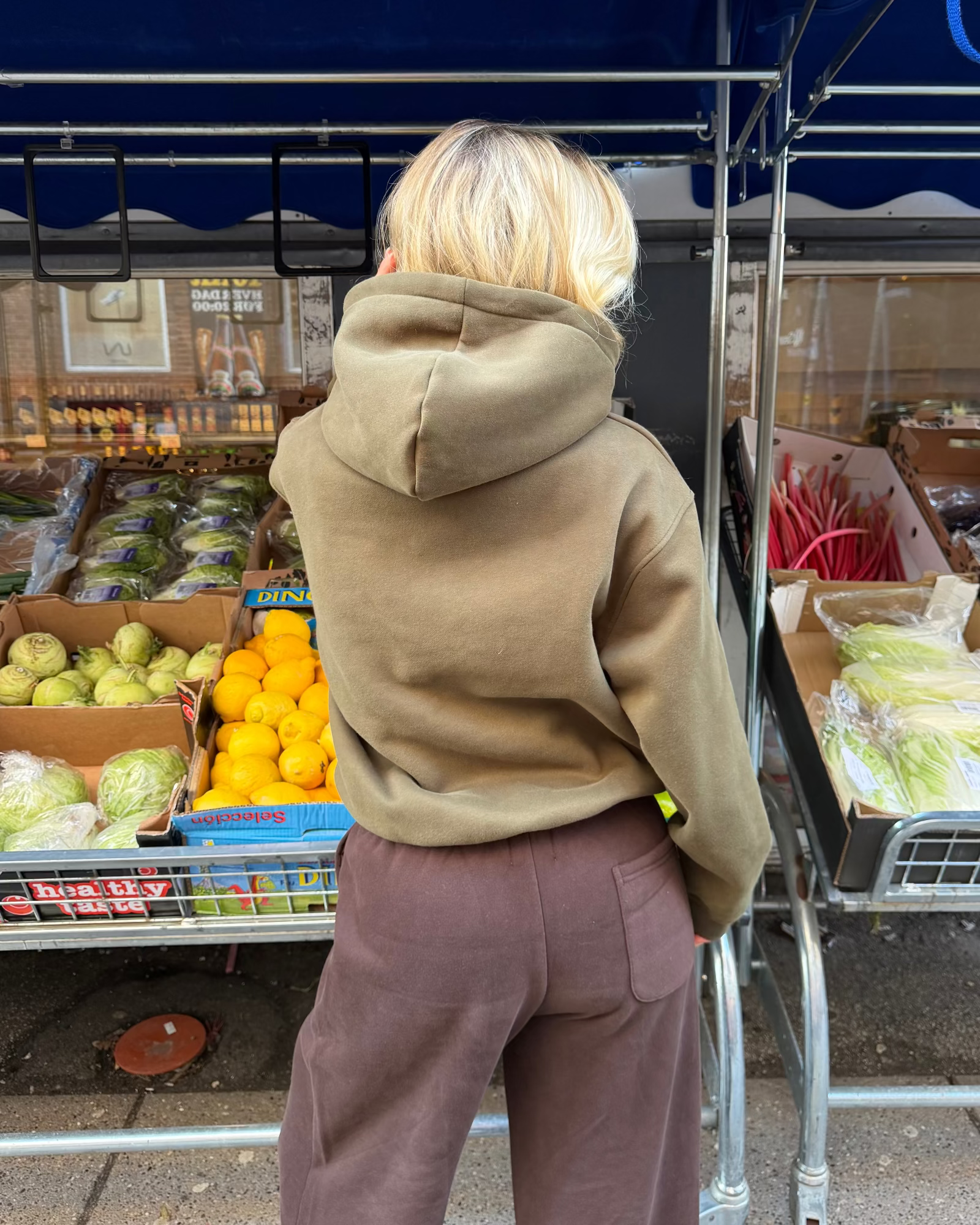 OVERSIZED ZIP HOODIE - ARMY