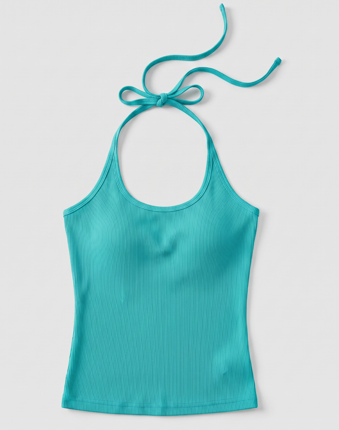 LARA HALTERNECK TOP - TURQOUISE