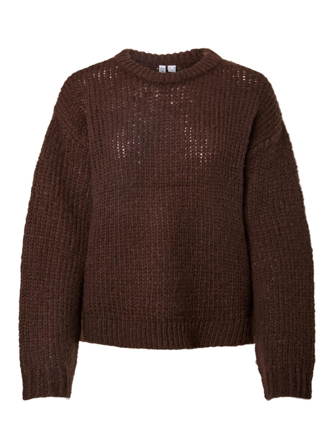 DORTHEA CHUNKY KNIT - HOT FUDGE MELANGE - Dinvintageshop