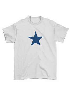 NAVY STAR BABY TEE - GRAY