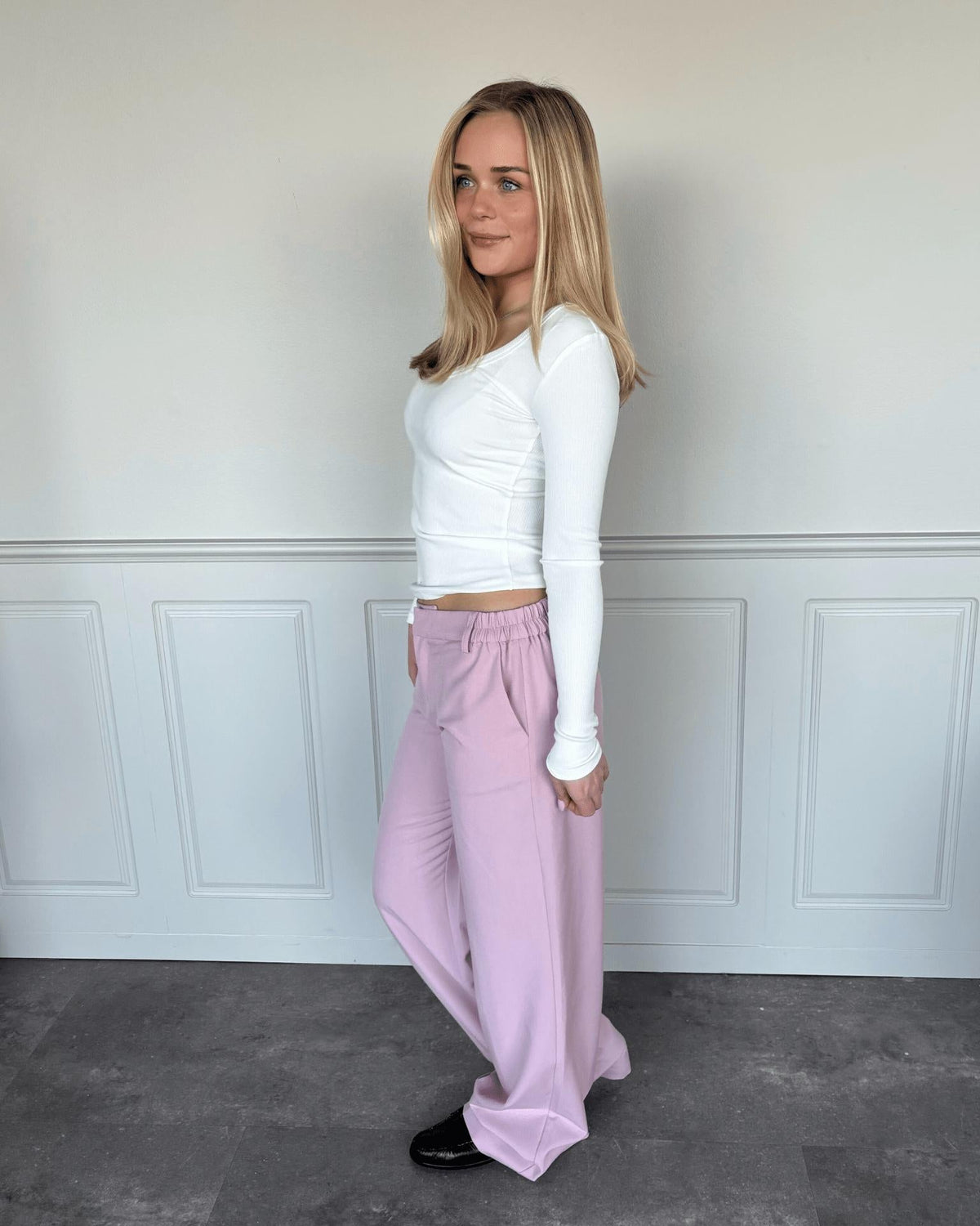 BELLA SUIT PANT (NEW) - LIGHT PINK