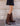 SUEDE FOLDOVER BOOT - BROWN