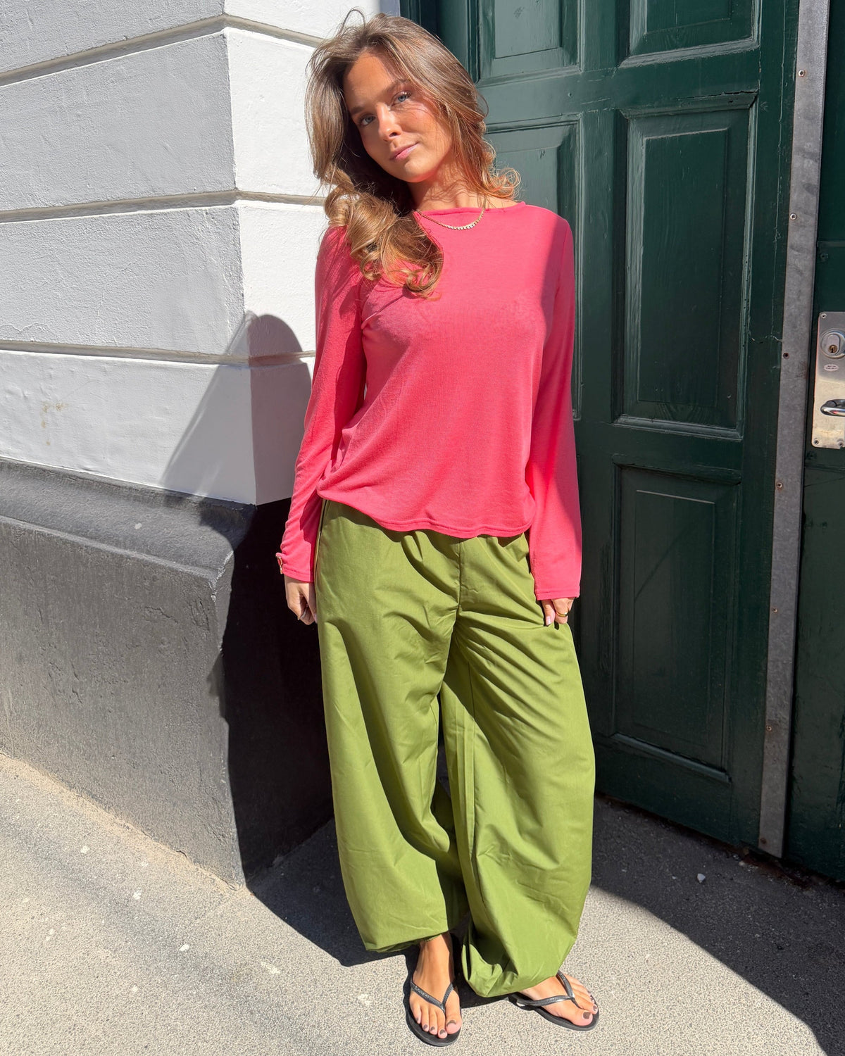 CARO BALLOON PANTS - ARMY GREEN