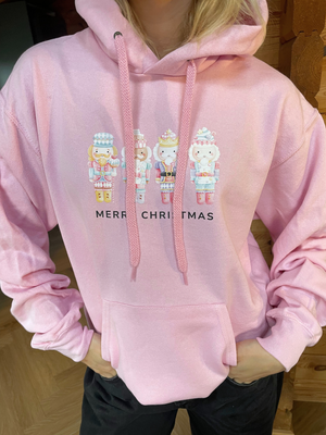 NUTCRACKERS HOODIE - LYSERØD