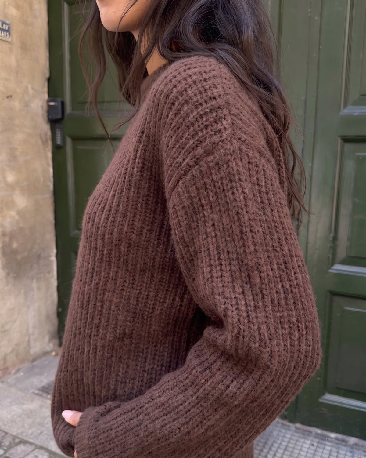 DORTHEA CHUNKY KNIT - HOT FUDGE MELANGE [AI]