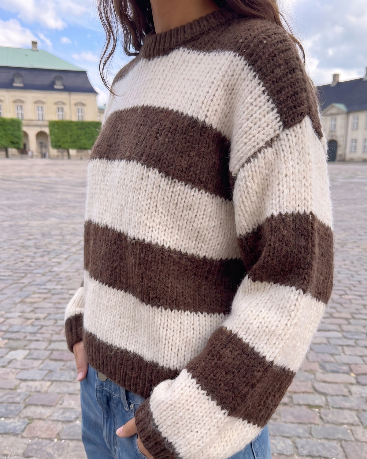 DORTHEA CHUNKY KNIT - HOT FUDGE/COCONUT MILK [AI]