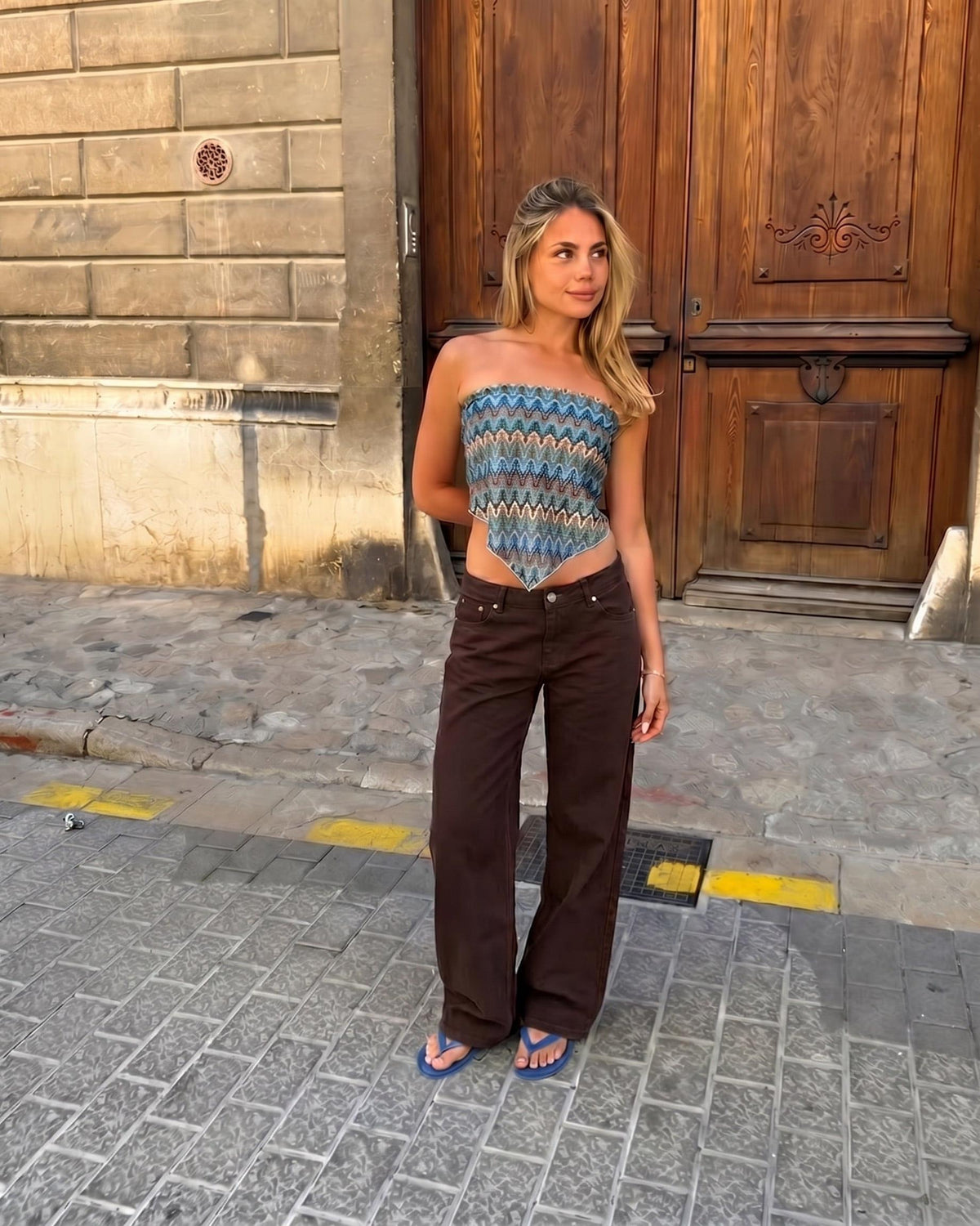 ESTHER JEANS - BROWN