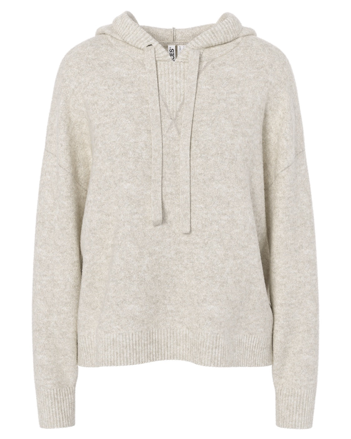 MALOU KNIT HOODIE - BIRCH MELANGE - Dinvintageshop