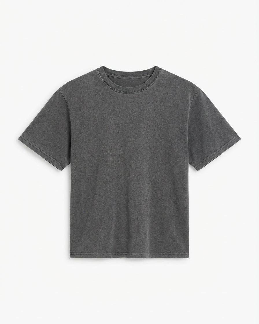 LYKKE WASHED TEE - GREY