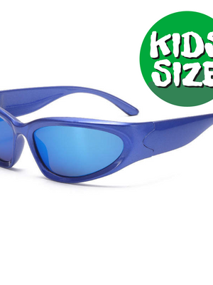 Y2K Solglasögon - barn blå/blå
