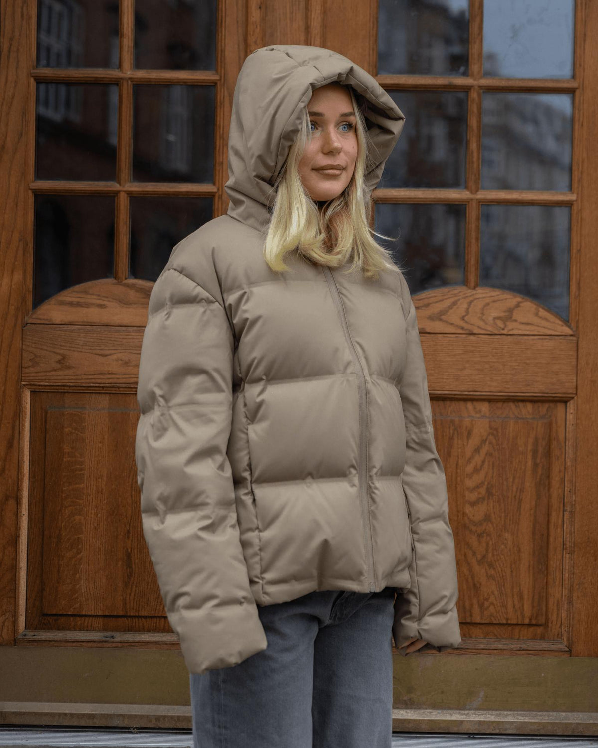 ISA DOWN JACKET - TAUPE